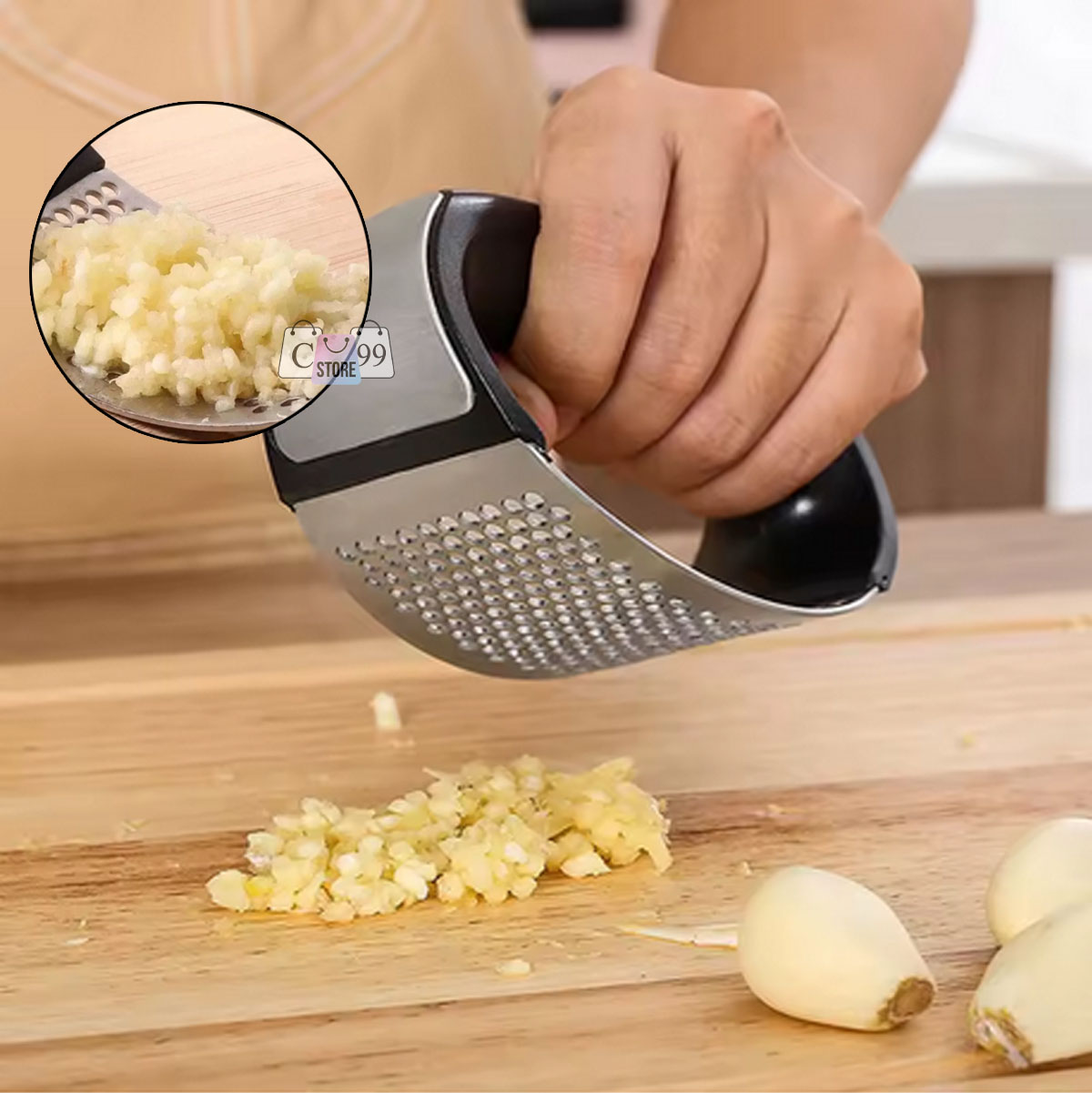 Miniatura 2 de Triturador Ajo Manilla Prensa De Ajos